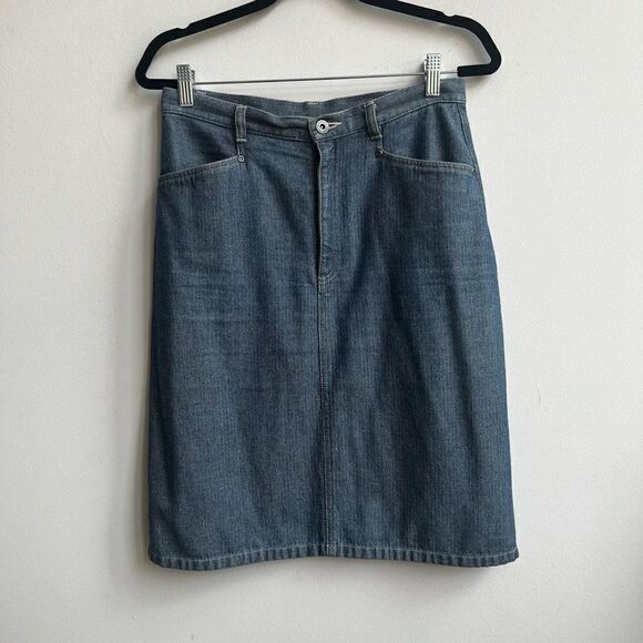 Liz Claiborne Liz Wear Jeans Women's A-Line Denim Skirt Blue Size 8 - Picture 1 of 8